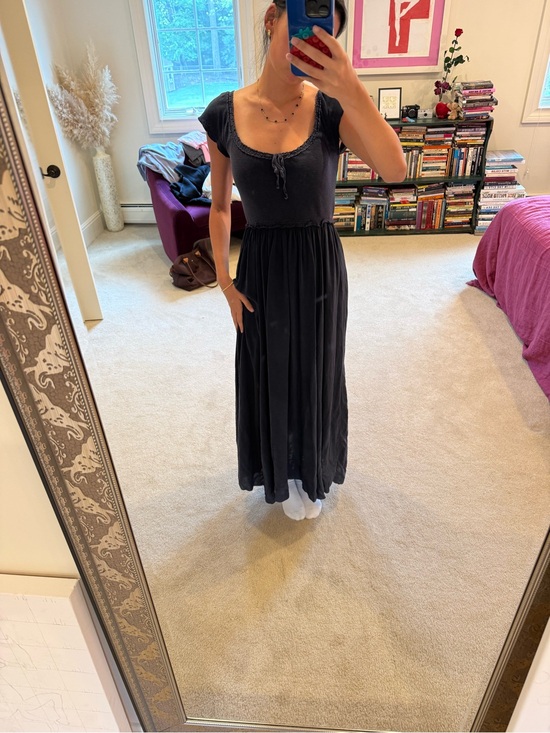 Free People Dresses & Skirts - Free People Black Scoop-Neck Maxi Dress